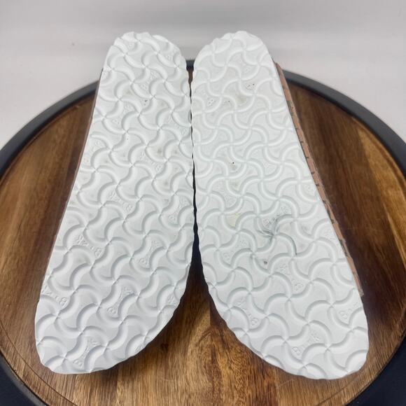 Birkenstock Arizona Gator Gleam Copper Slides Narrow Size 38 Women's 7 - Picture 7 of 9